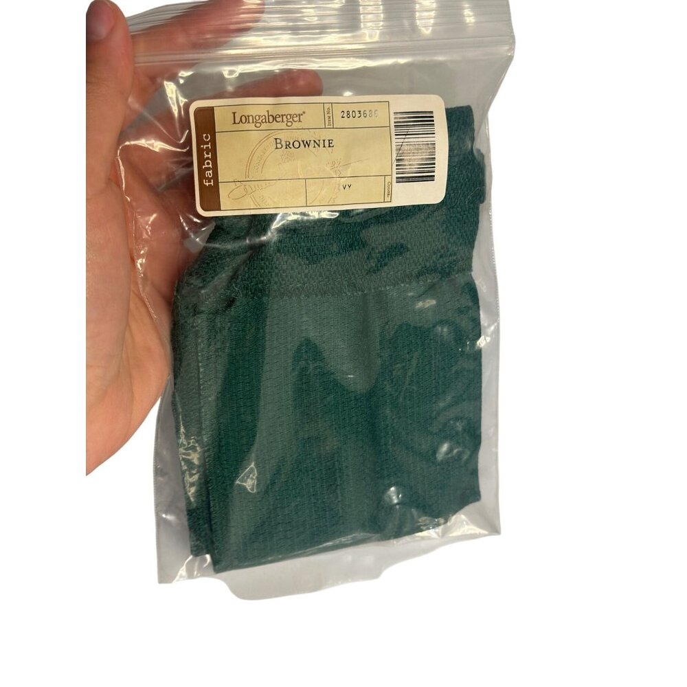 VTG Longaberger Brownie Ivy Fabric Basket Liner‎ Green Accessory #2803686 NIP